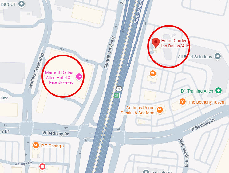 Map to Hotel